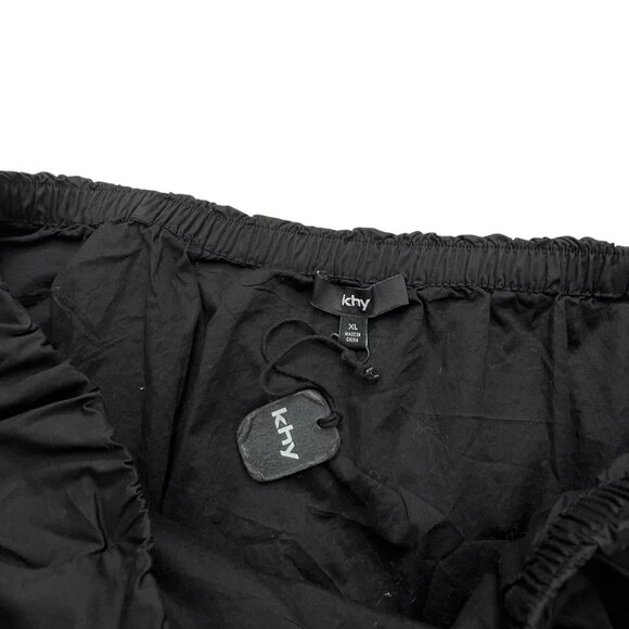 Khy Low Rise Bubble Hem Mini Skirt Black Size XL‎ NWT Baddie Avant Garde - Picture 3 of 9